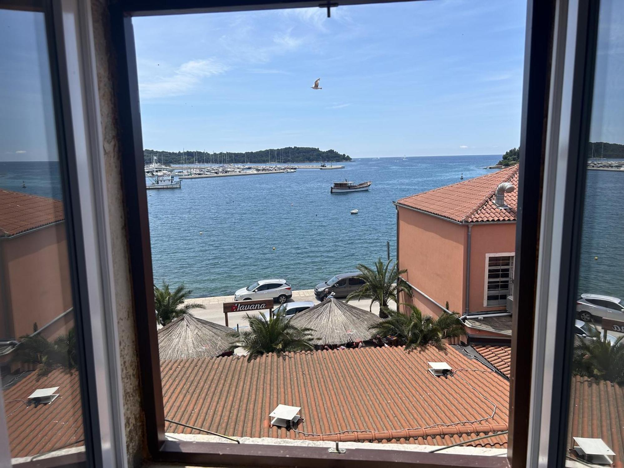 Apartment Aquavista With Sea View 罗维尼 外观 照片